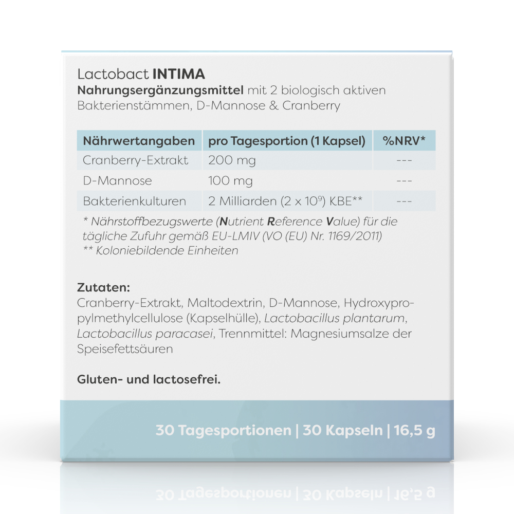Lactobact INTIMA 30 St Kapseln magensaftresistent