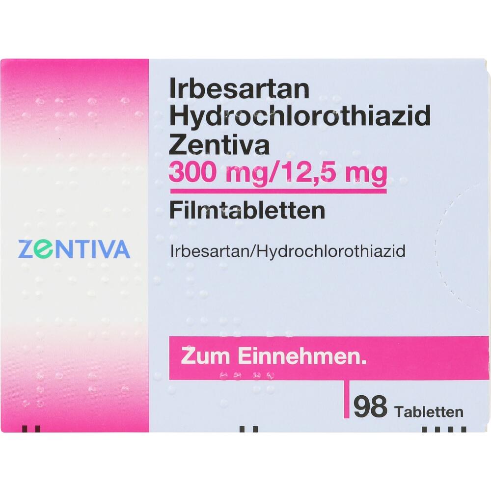 Irbesartan Hydrochlorothiazid Zentiva 300mg/12,5mg 98 St Filmtabletten