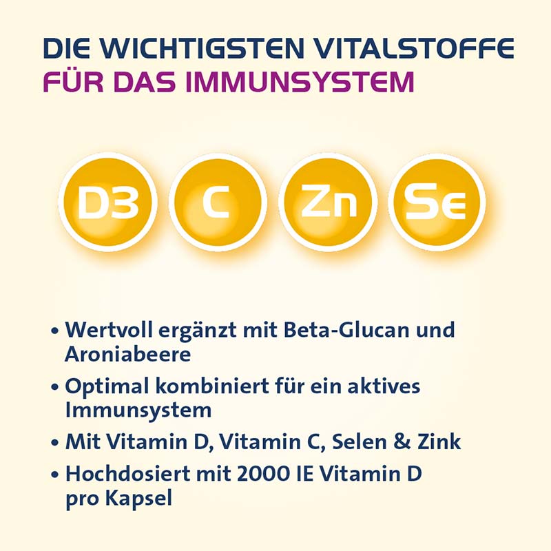VITAMIN D3 HEVERT 2000IE IMMUN AKTIV 30 St Kapseln