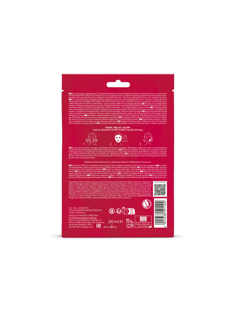 WELEDA EXO BOOST FIRM & LIFT SHEET MASK 20 ml Gesichtsmaske