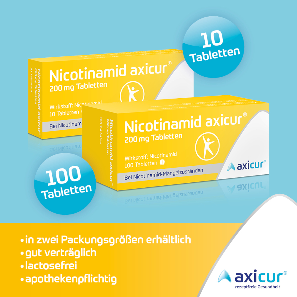 Nicotinamid axicur 200 mg  100 St Tabletten