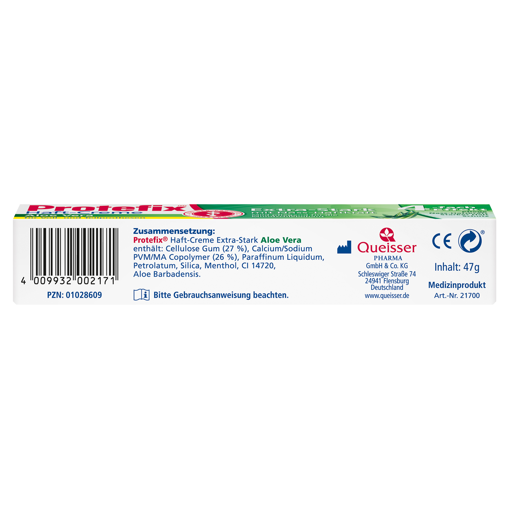 PROTEFIX Haftcreme Aloe Vera 47 g Creme