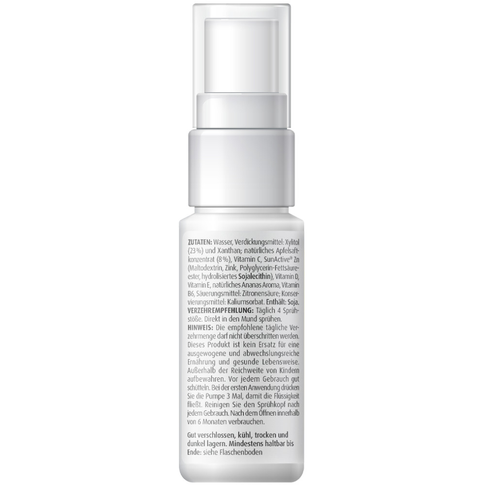 Zein Pharma Zink + Spray Ananas Geschmack 5 mg 25 ml Spray