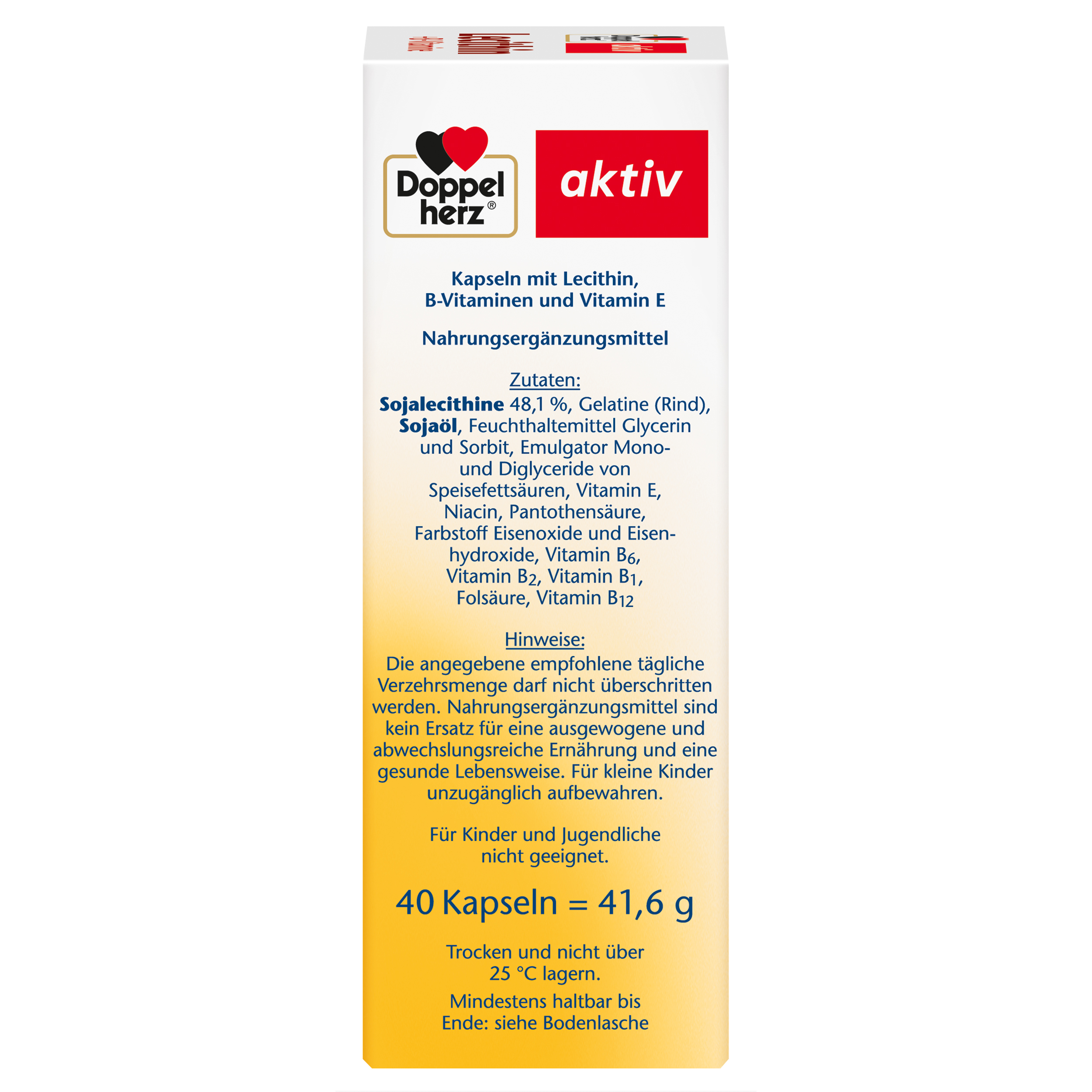 Doppelherz aktiv Lecithin +B-Vitamine  40 St Kapseln