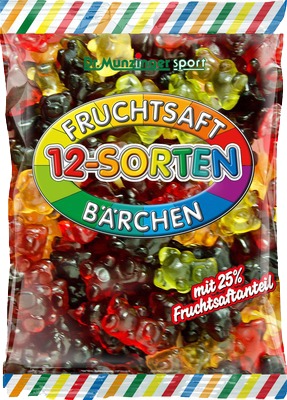 DR.MUNZINGER Fruchtsaftbärchen 12-Sorten 450 g
