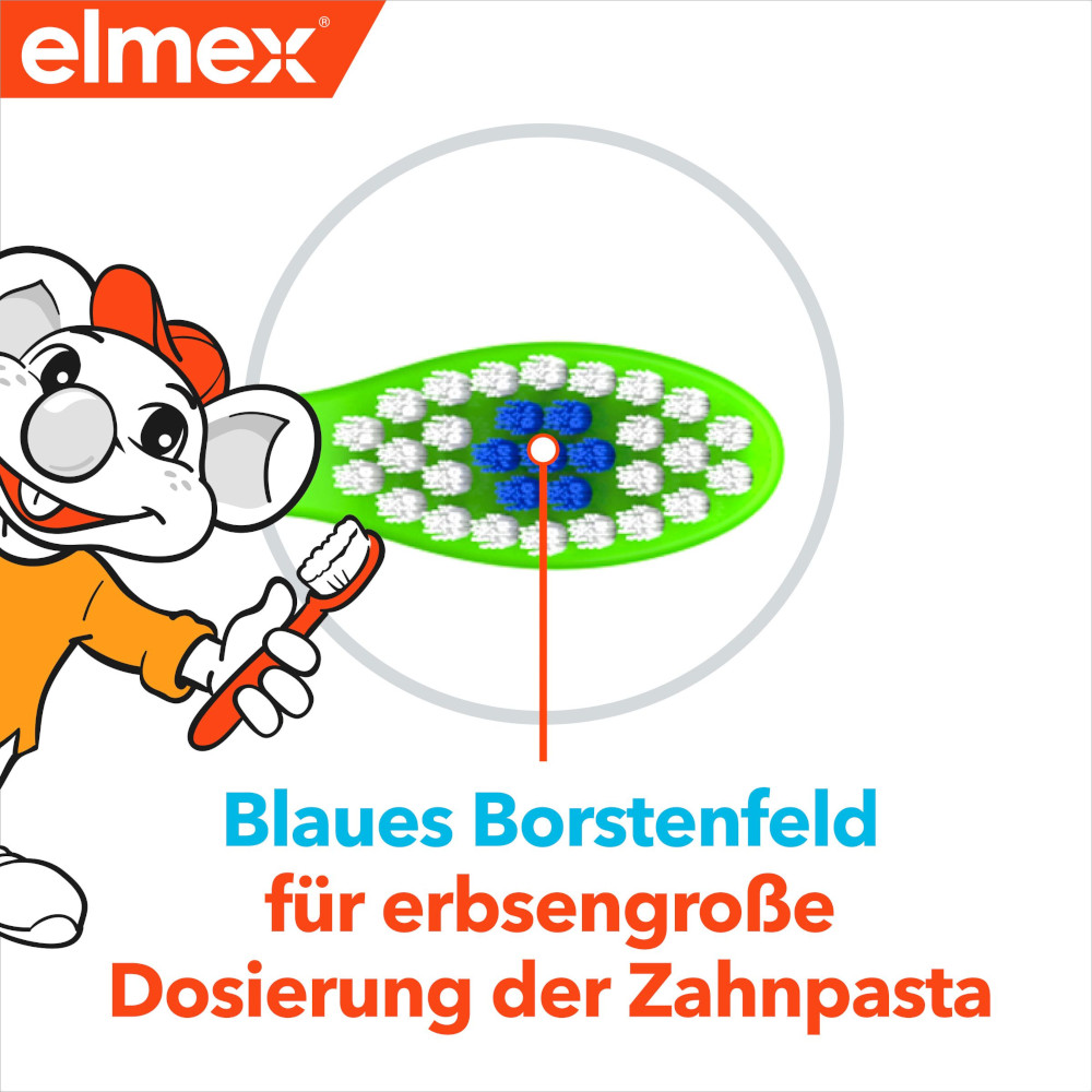 elmex Kinder-Zahnbürste DUO, 2-6 Jahre, WEICH 2 St Zahnbürste