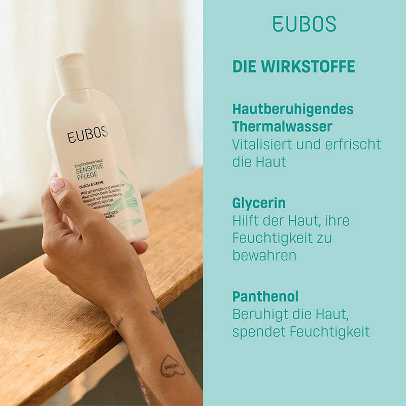 EUBOS SENSITIVE PFLEGE Dusch & Creme  200 ml Emulsion
