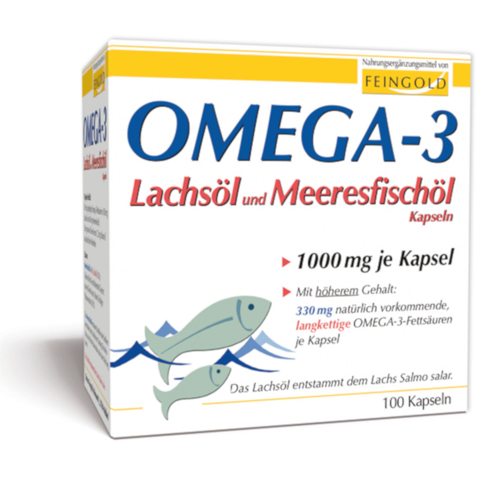 OMEGA 3 Lachsöl und Meeresfischöl Kapseln 100 St Kapseln