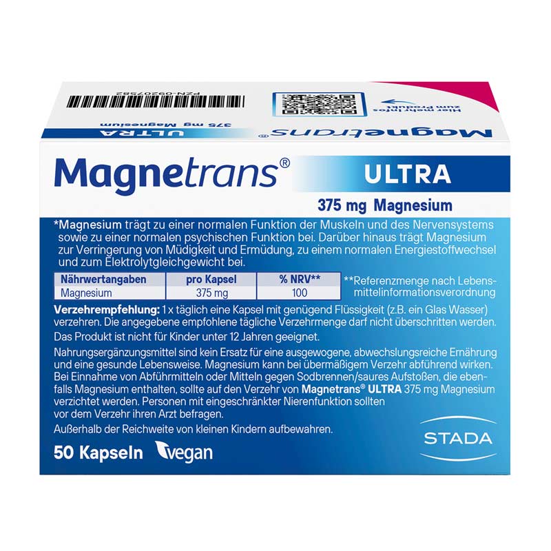 Magnetrans ULTRA 375 mg 50 St Kapseln