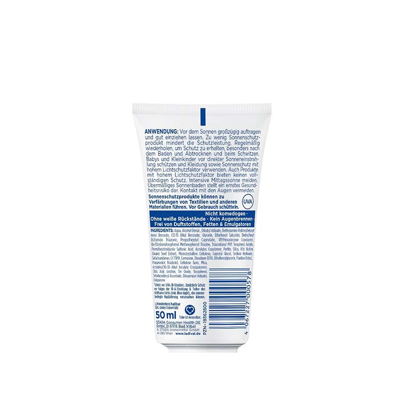 Ladival Allergische Haut Sonnenschutz-Gel LSF 50+: Sonnencreme für das Gesicht bei Sonnenallergie und Mallorca-Akne, mit 4-fach Zellschutz & Photolyase, 50ml