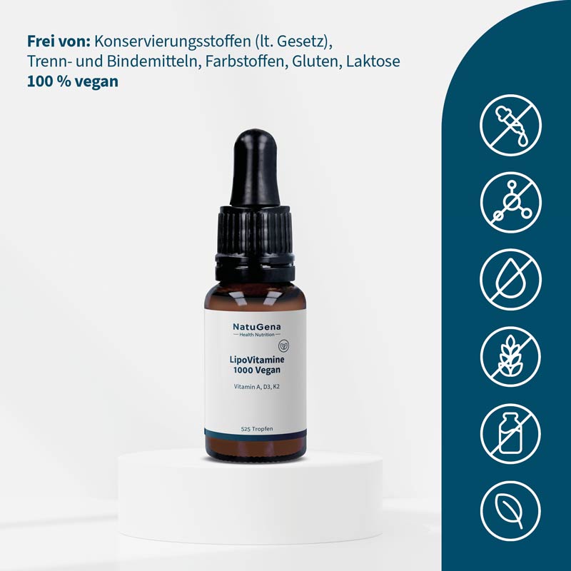 NatuGena LipoVitamine 1000 Vegan 15 ml Tropfen