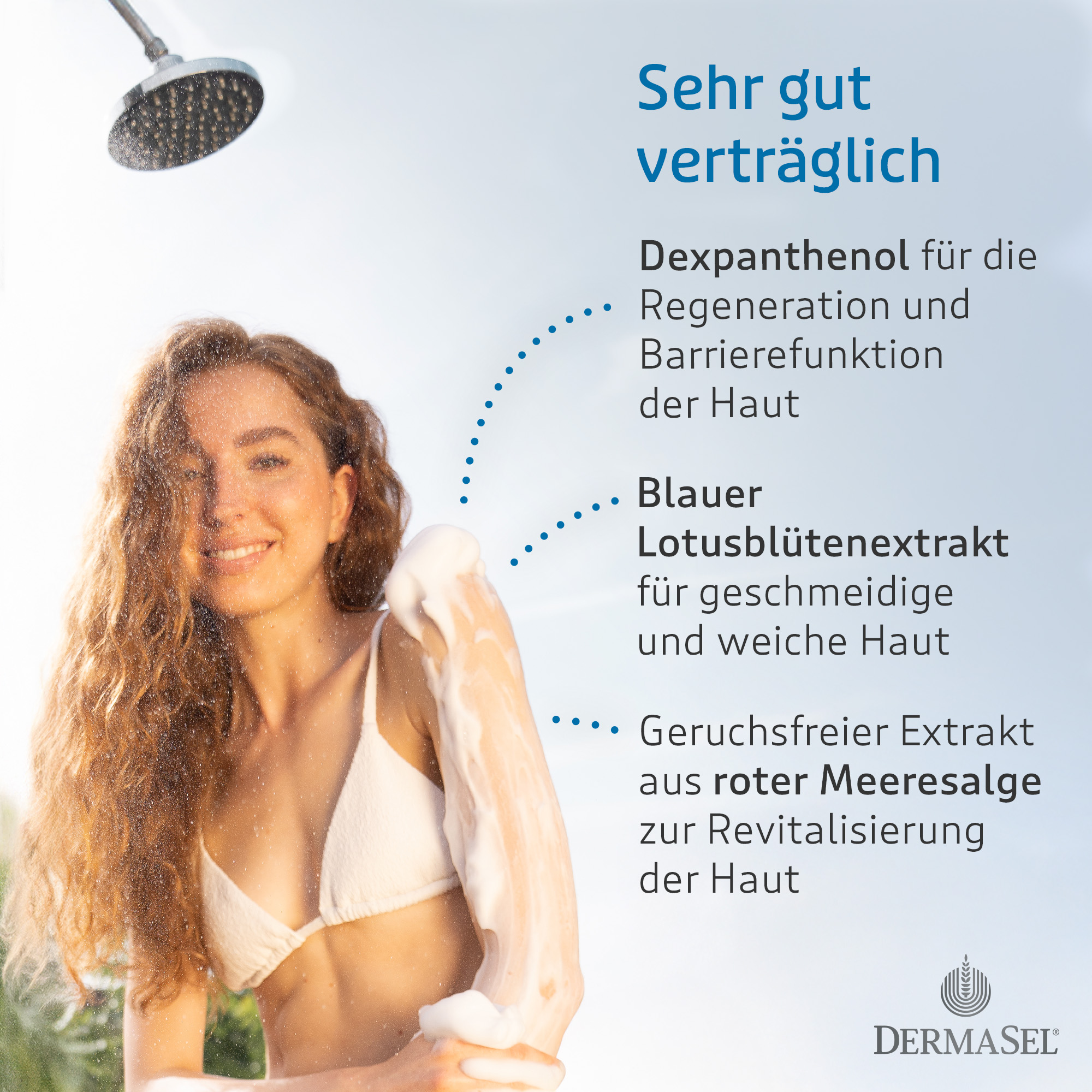 DERMASEL PUR + DUSCHSCHAUM 180 ml Schaum