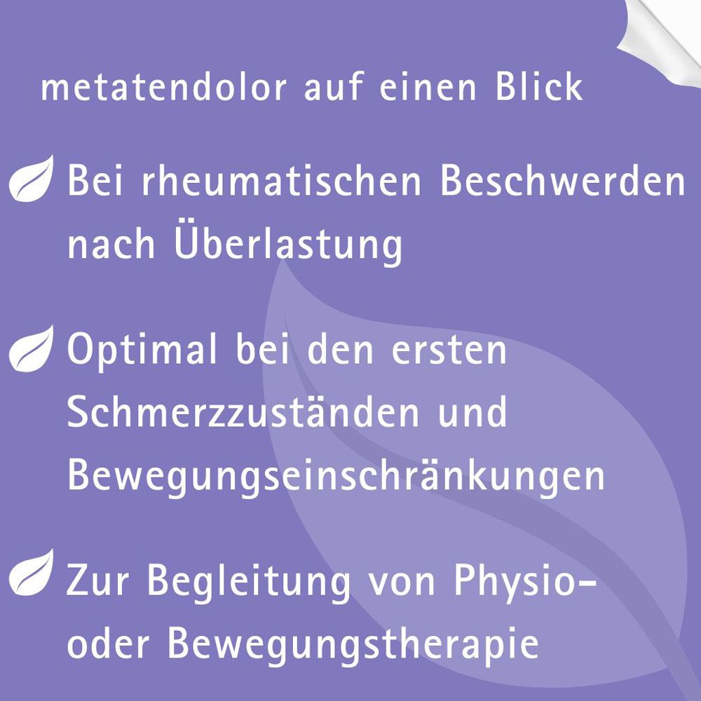 METATENDOLOR Tropfen zum Einnehmen 100 ml Mischung