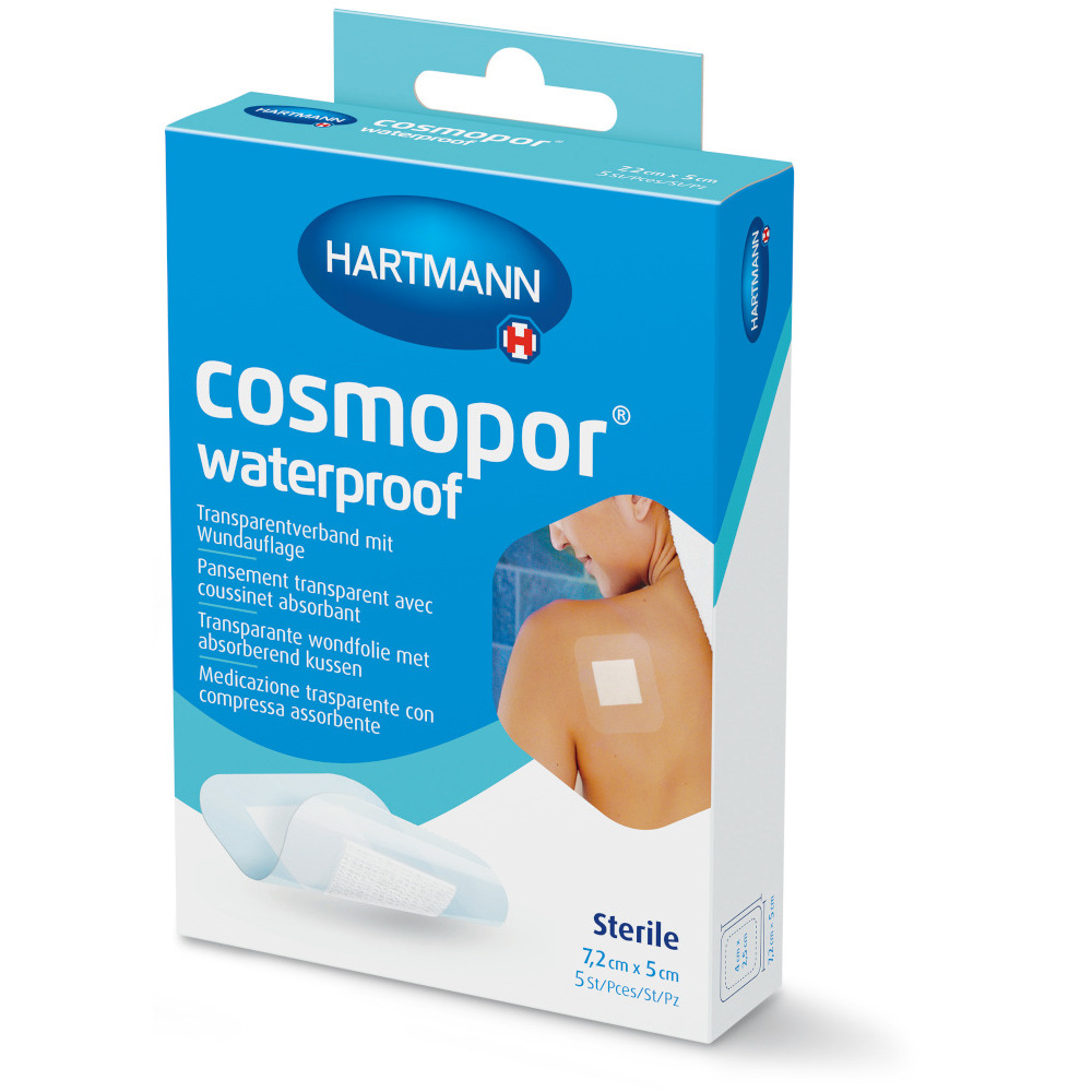 cosmopor waterproof 7,2x5cm 5 St Pflaster