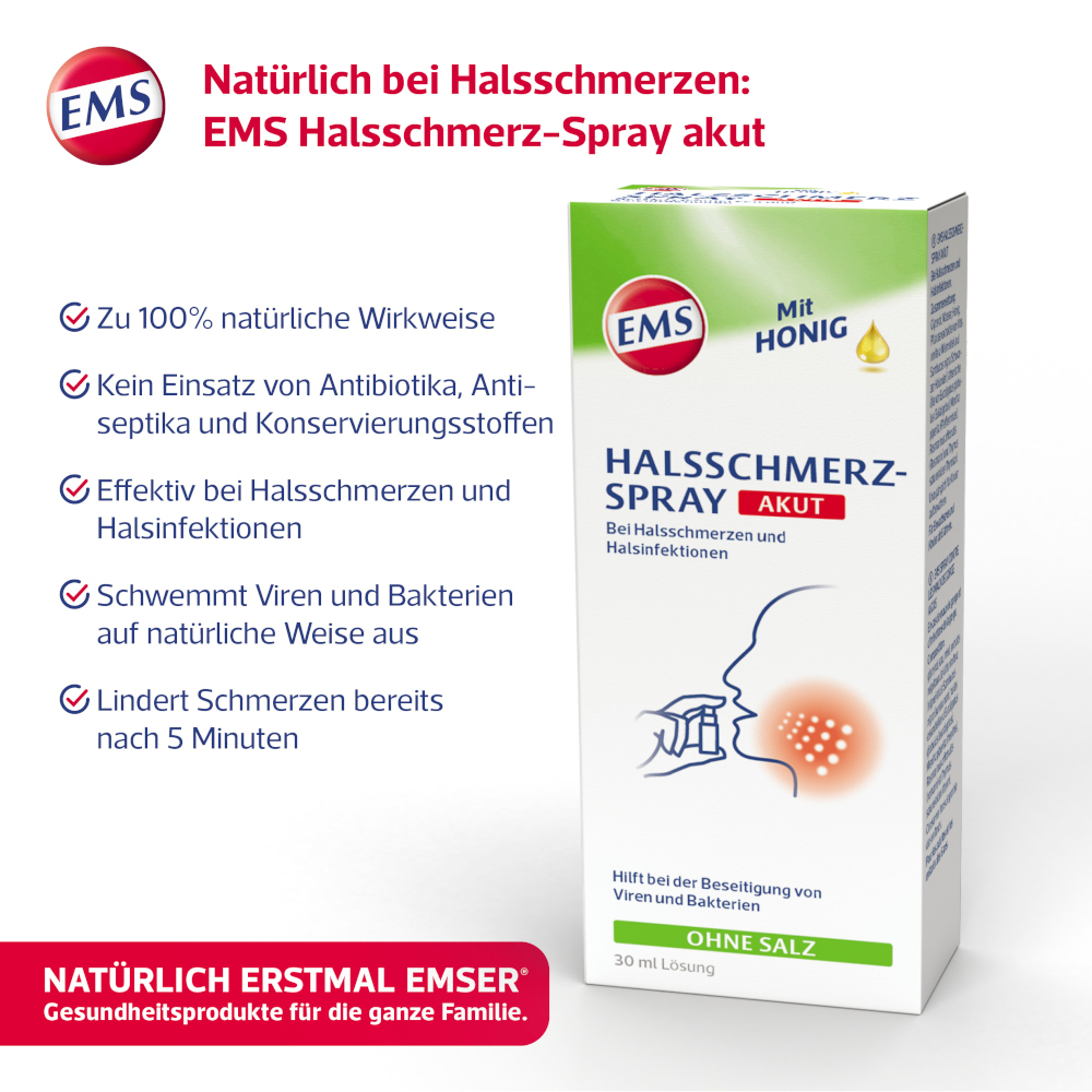 EMSER Halsschmerz-Spray akut 30 ml Spray