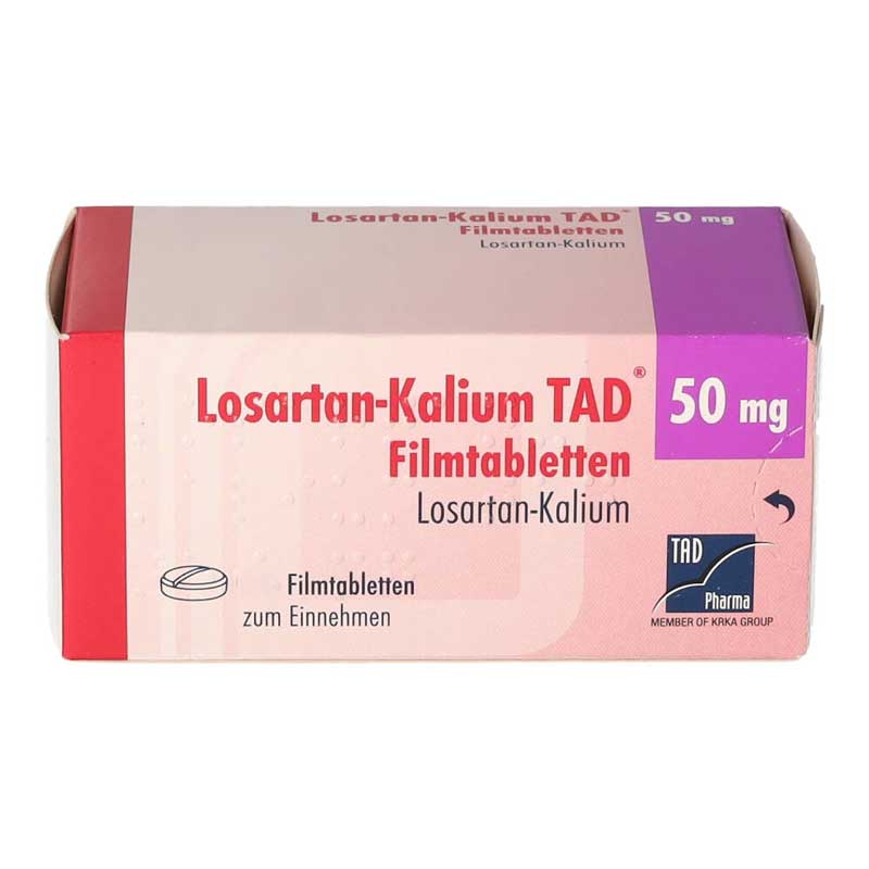 Losartan-Kalium TAD 50mg 56 St Filmtabletten