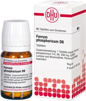 FERRUM PHOSPHORICUM D 6 Tabletten 80 St Tabletten