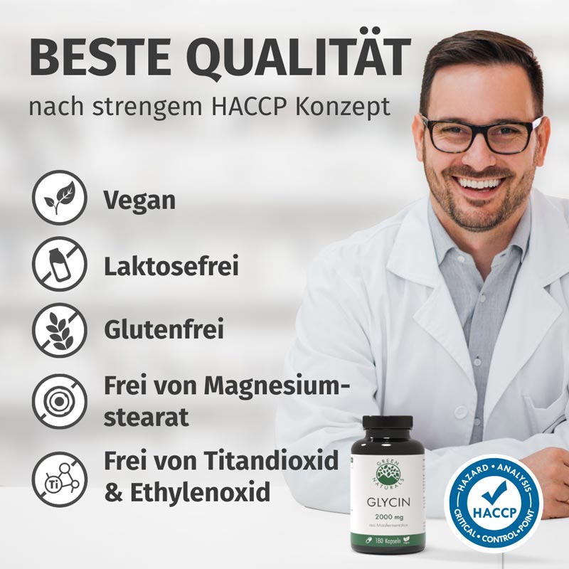 GREEN NATURALS GLYCIN 2000mg 120 St Kapseln