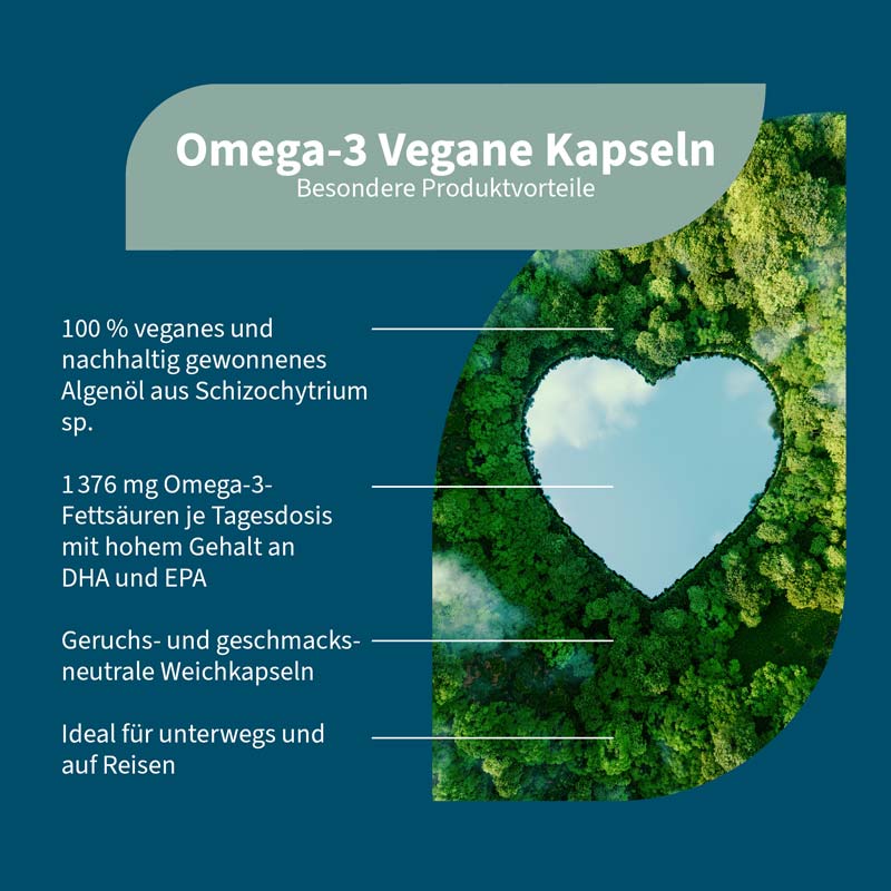 NatuGena Omega-3 Vegane Kapseln 90 St Kapseln