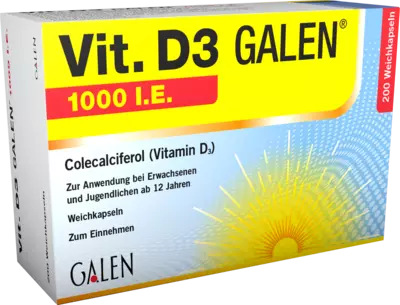 Vit. D3 Galen 1000 I.E. 200 St Weichkapseln