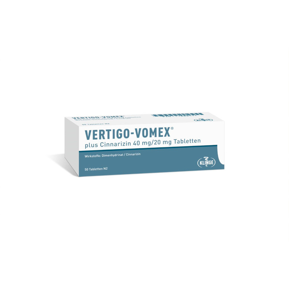 VERTIGO VOMEX plus Cinnarizin 40 mg/20 mg Tabl. 50 St Tabletten
