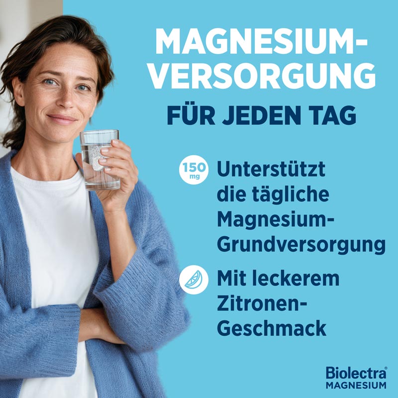 Biolectra MAGNESIUM 150mg Zitrone +10 % Rabatt* 20 St Brausetabletten