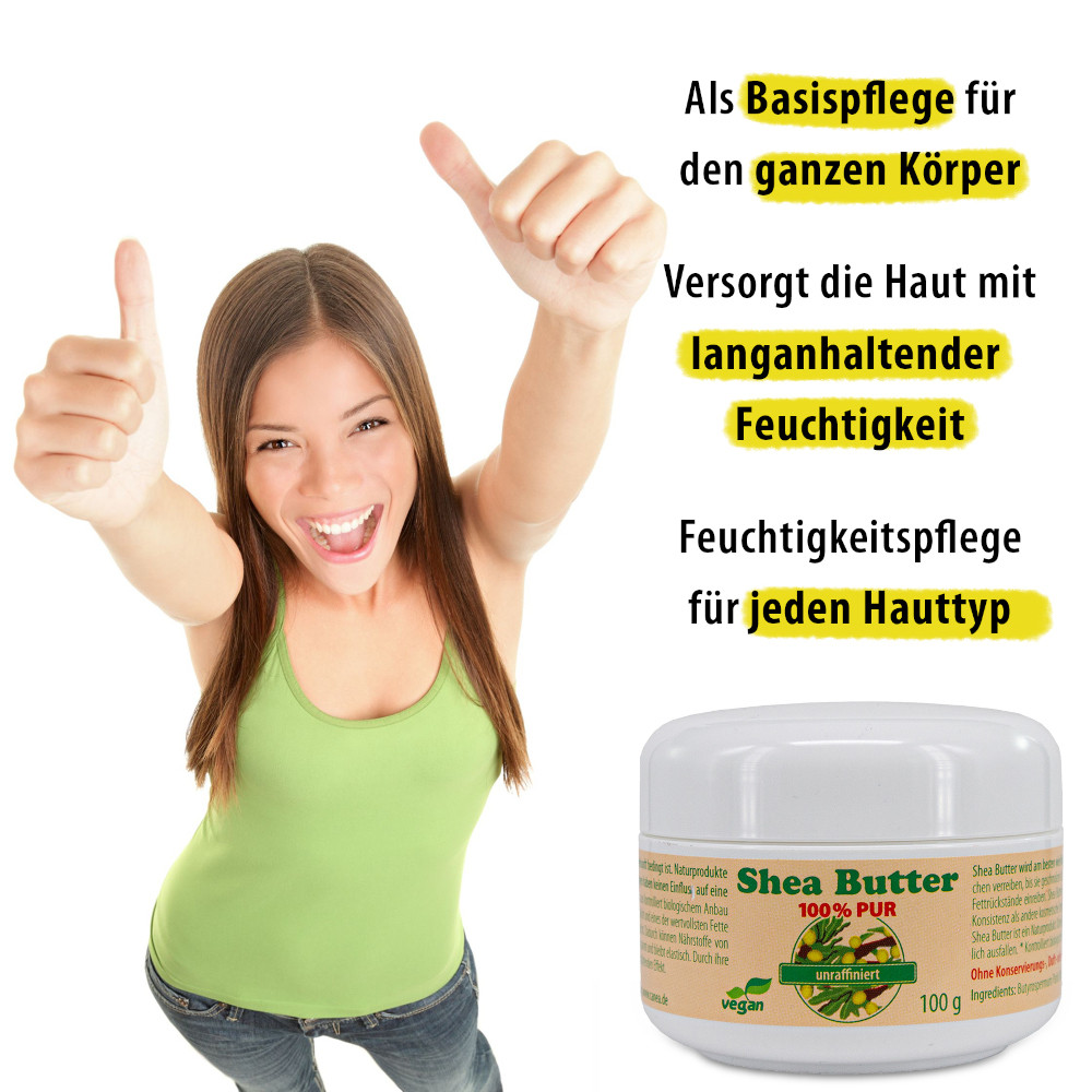 Sheabutter Unraffiniert 100% Pur 100 g