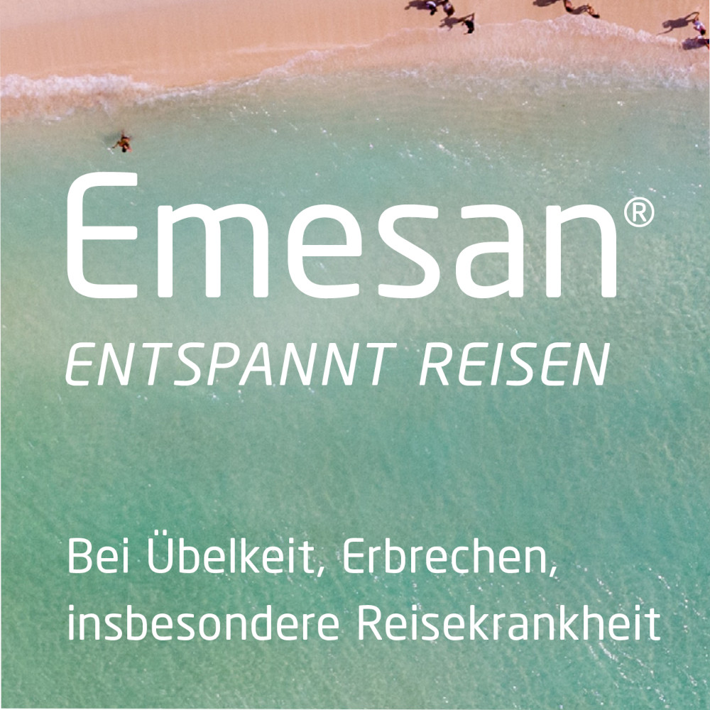 Emesan - Gegen Übelkeit und Erbrechen, Reisekrankheit 10 St Tabletten
