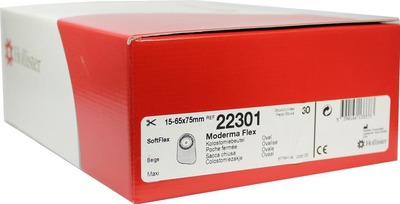 MODERMA Flex Kolostomiebeutel maxi 15-65x75mm ausschneidbar 30 St Beutel
