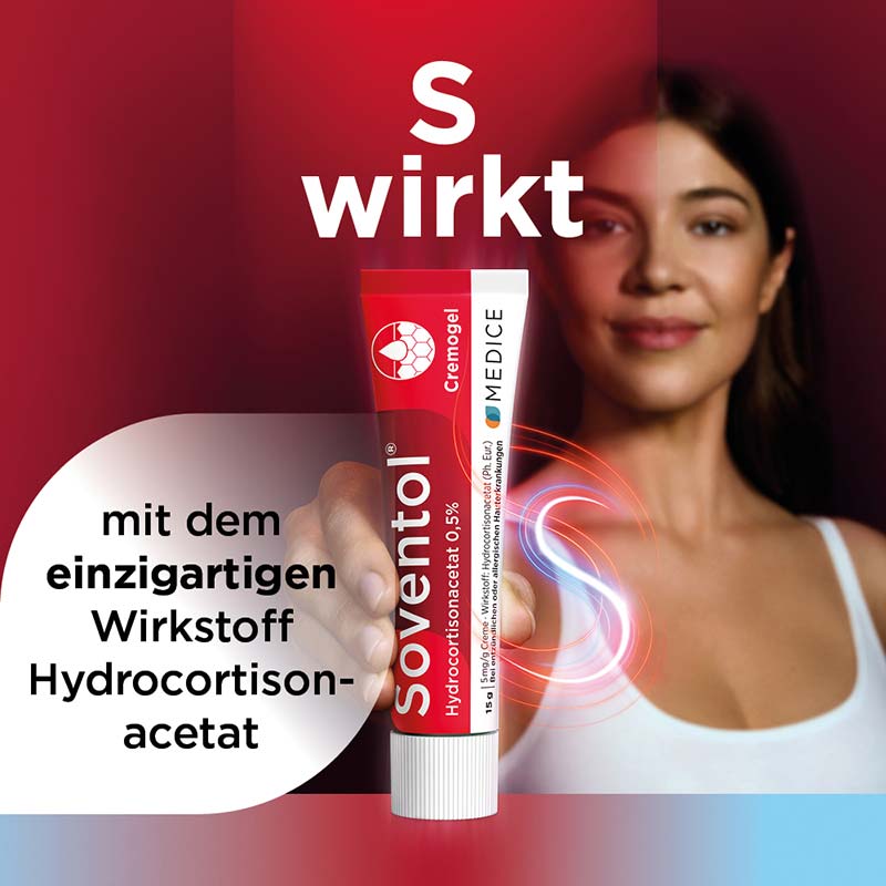Soventol HydroCortisonACETAT 0,5% bei Hautentzündungen 30 g Creme