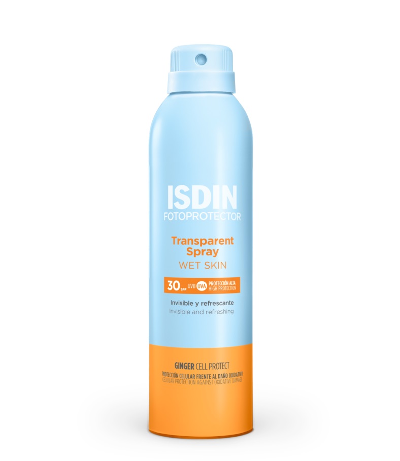 ISDIN Fotoprotector Transparent Spray Wet Skin LSF 30 250 ml Spray