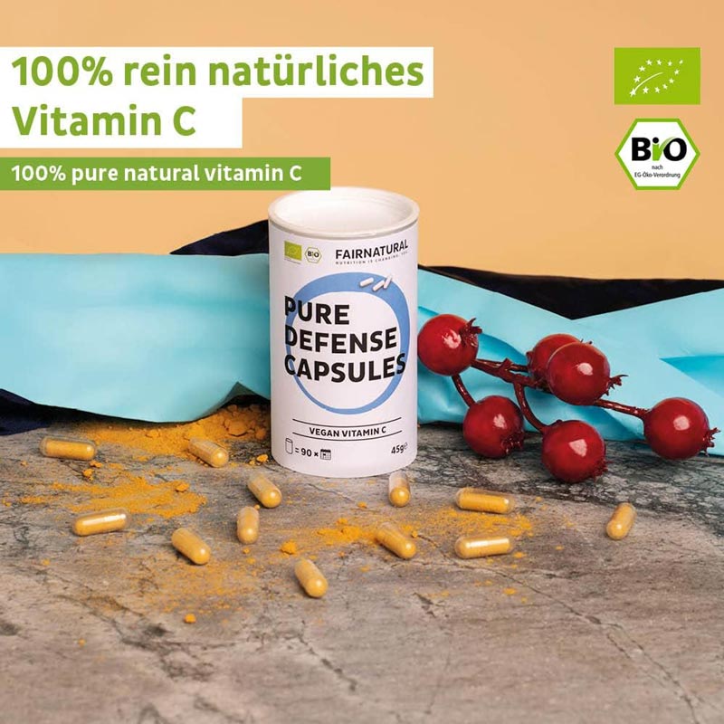 PURE DEFENSE CAPSULES VEGAN VITAMIN C 90 St Kapseln