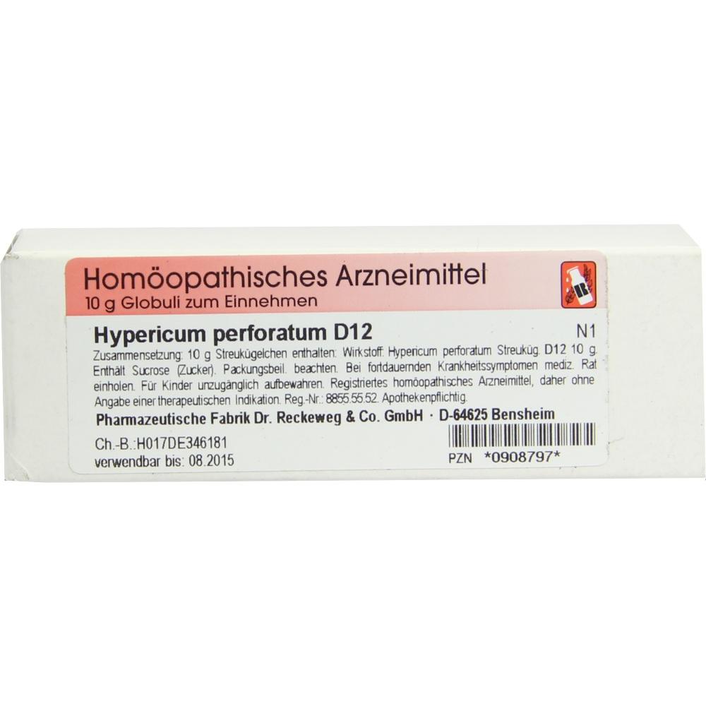 HYPERICUM D 12 Globuli 10 g Globuli