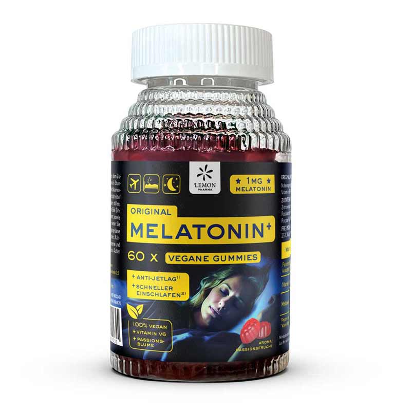 ORIGINAL MELATONIN VEGAN GUMMIS 60 St Lutschpastillen