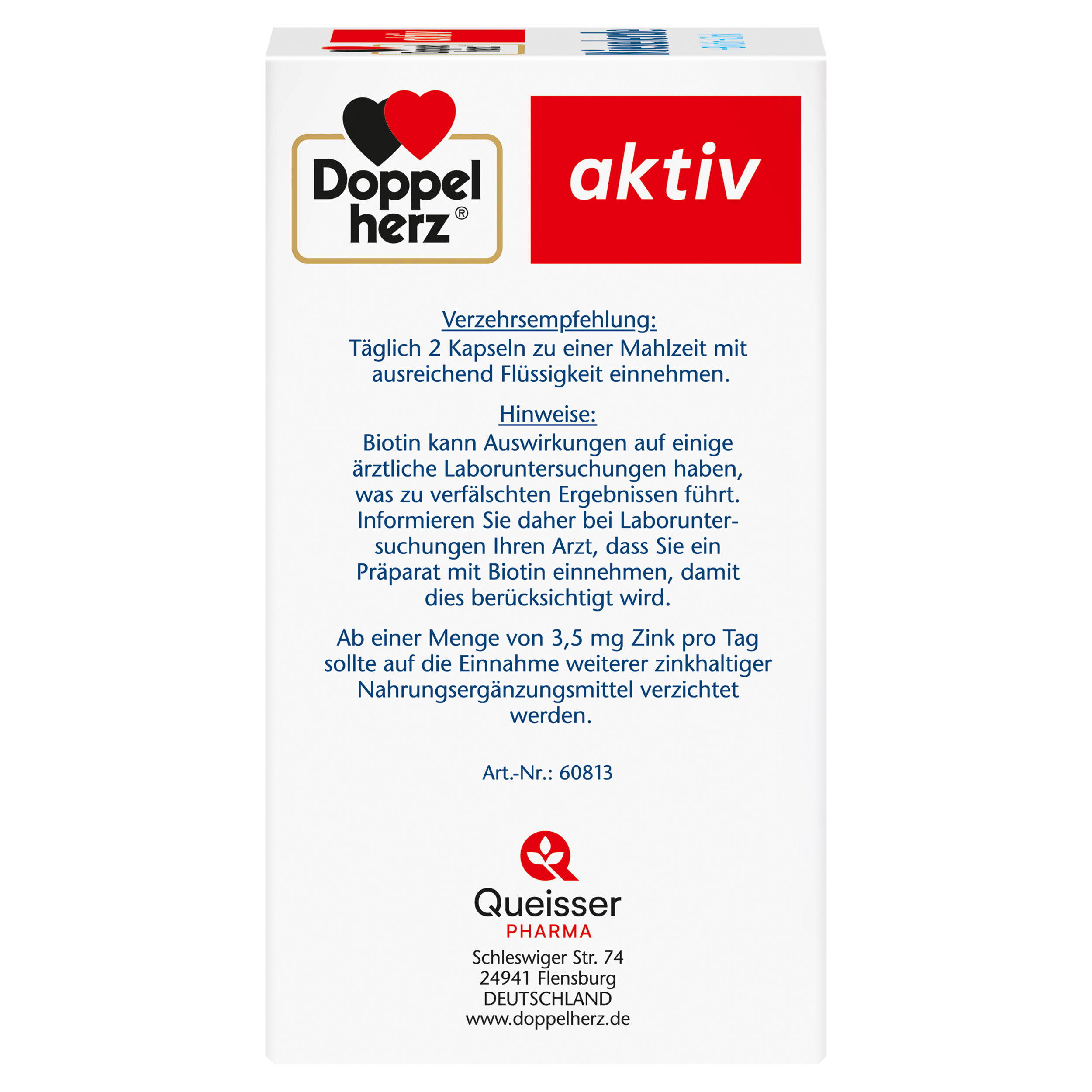 Doppelherz aktiv Kieselerde + Biotin + Zink 60 St Kapseln