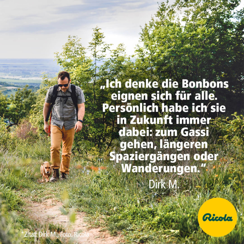 Ricola Zitronenmelisse Schweizer Kräuterbonbon zuckerfrei 50 g Bonbons