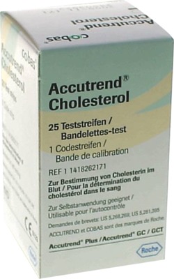 ACCUTREND Cholesterol Teststreifen 25 St Teststreifen