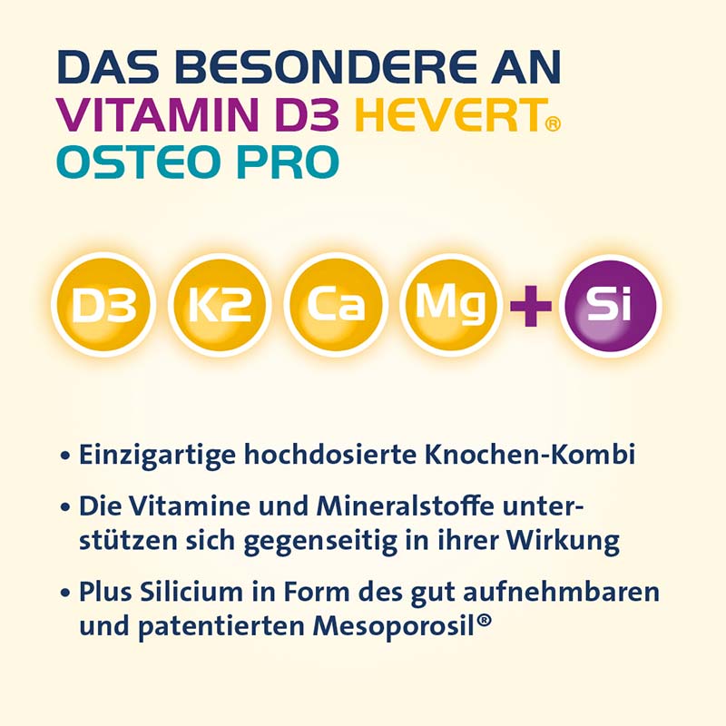 VITAMIN D3 HEVERT OSTEO PRO 120 St Filmtabletten