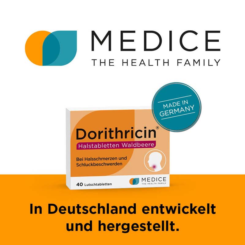 Dorithricin Waldbeere Lutschtabletten bei Halsschmerzen  40 St Lutschtabletten