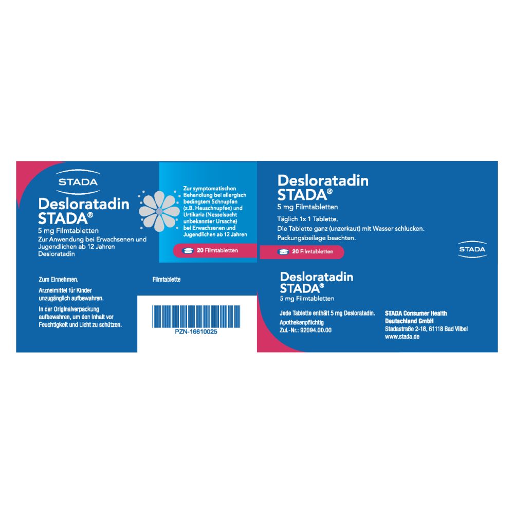 Desloratadin STADA 5mg  20 St Filmtabletten