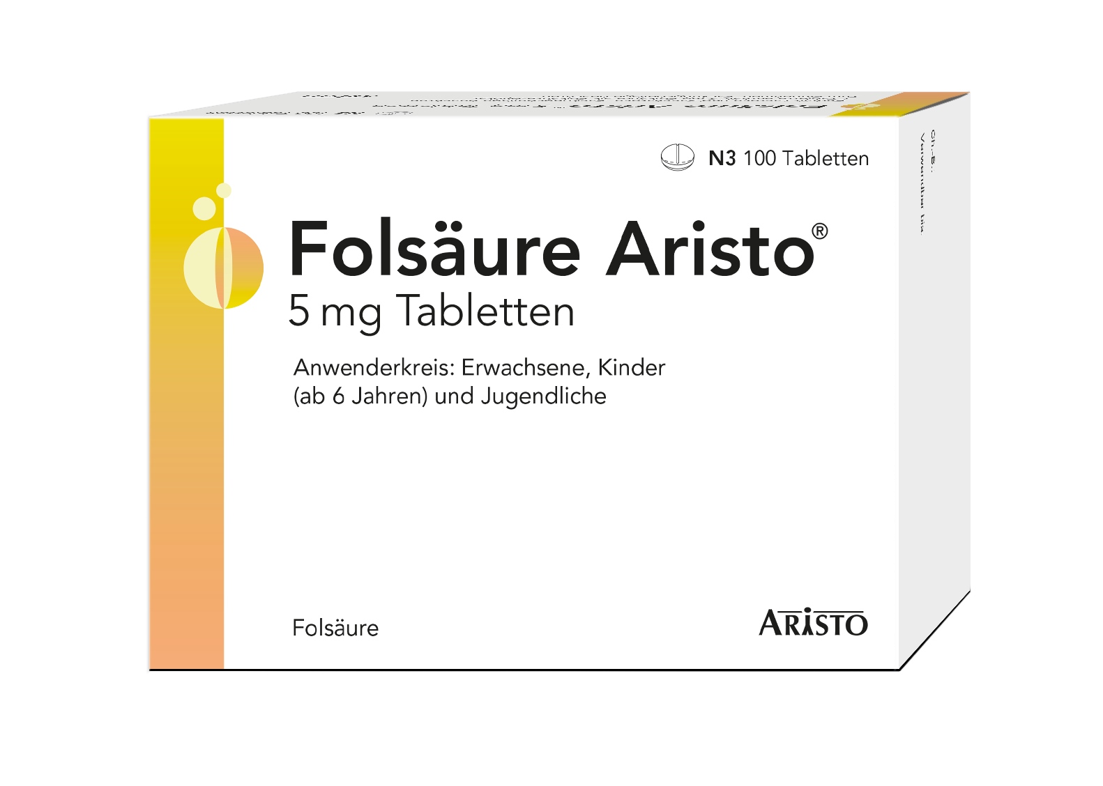 Folsäure Aristo 5mg 100 St Tabletten