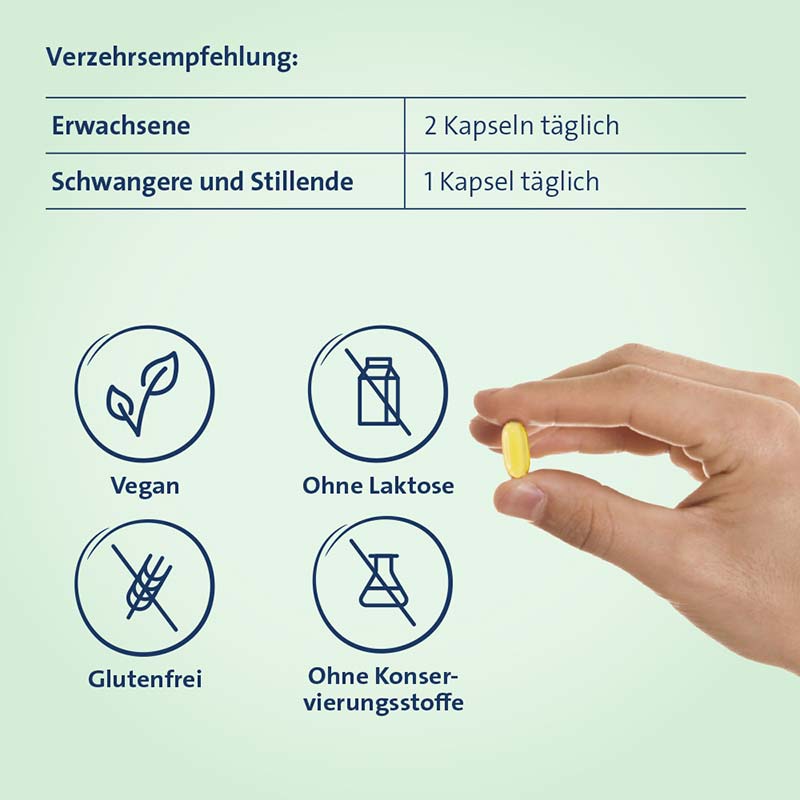 OMEGA-3 HEVERT PFLANZLICH 120 St Weichkapseln