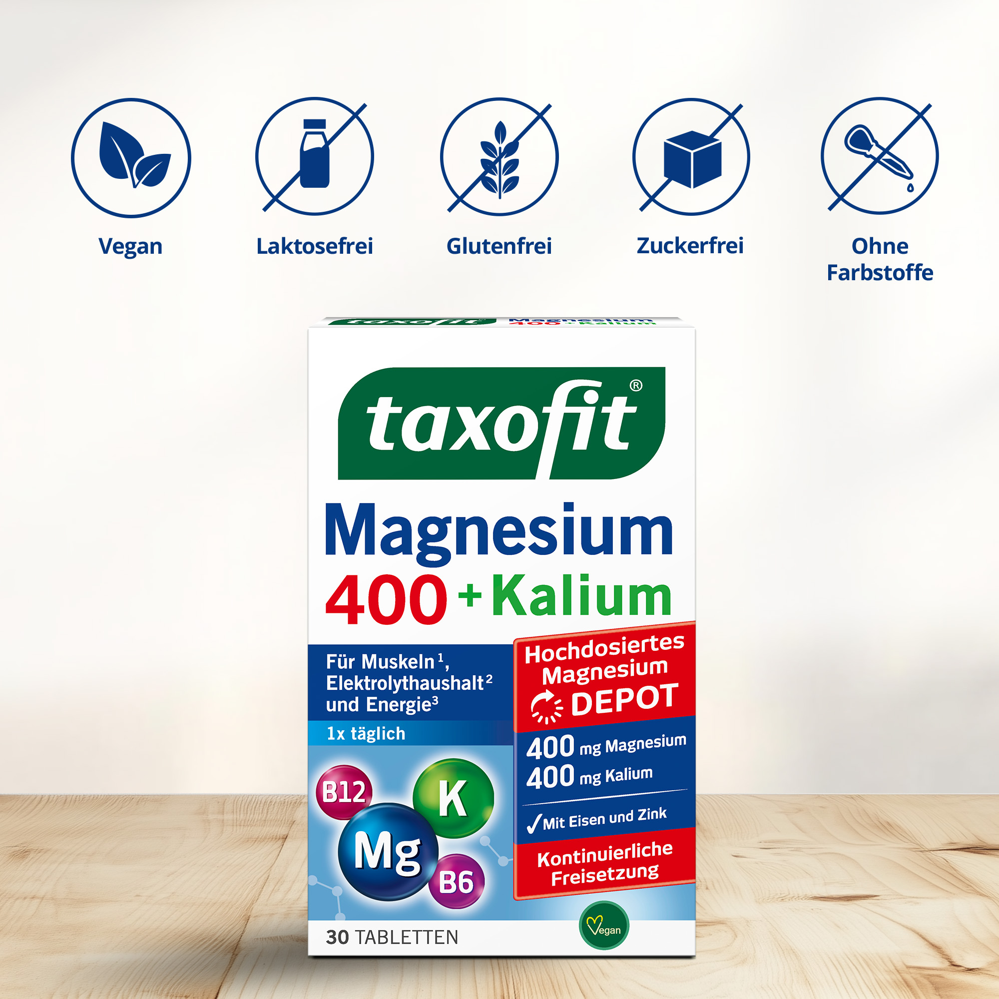taxofit Magnesium 400 + Kalium 30 St Tabletten