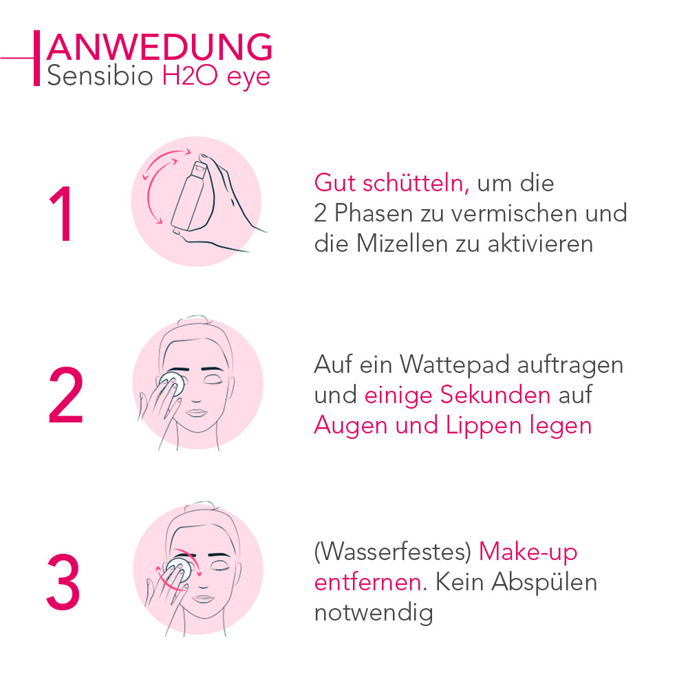 BIODERMA Sensibio H2O 2-Phasen Mizellen-Make-up-Entferner  125 ml Lösung