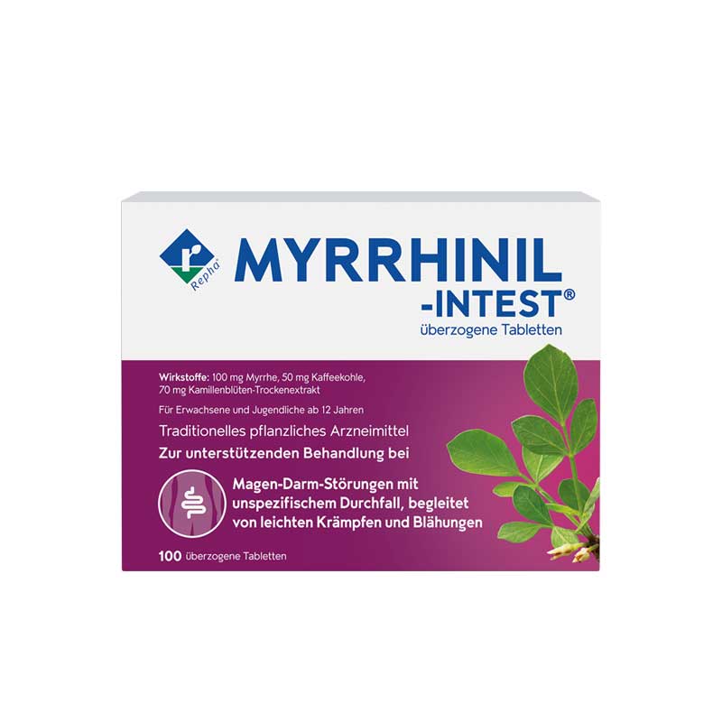 MYRRHINIL-INTEST 100 St Überzogene Tabletten