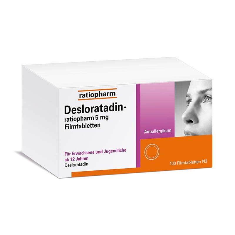 Desloratadin ratiopharm - bei Allergien 100 St Filmtabletten