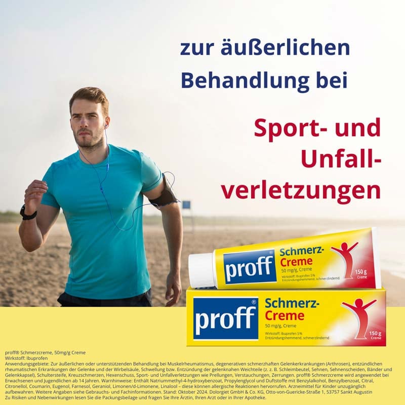 proff Schmerzcreme 50mg/g 150 g Creme