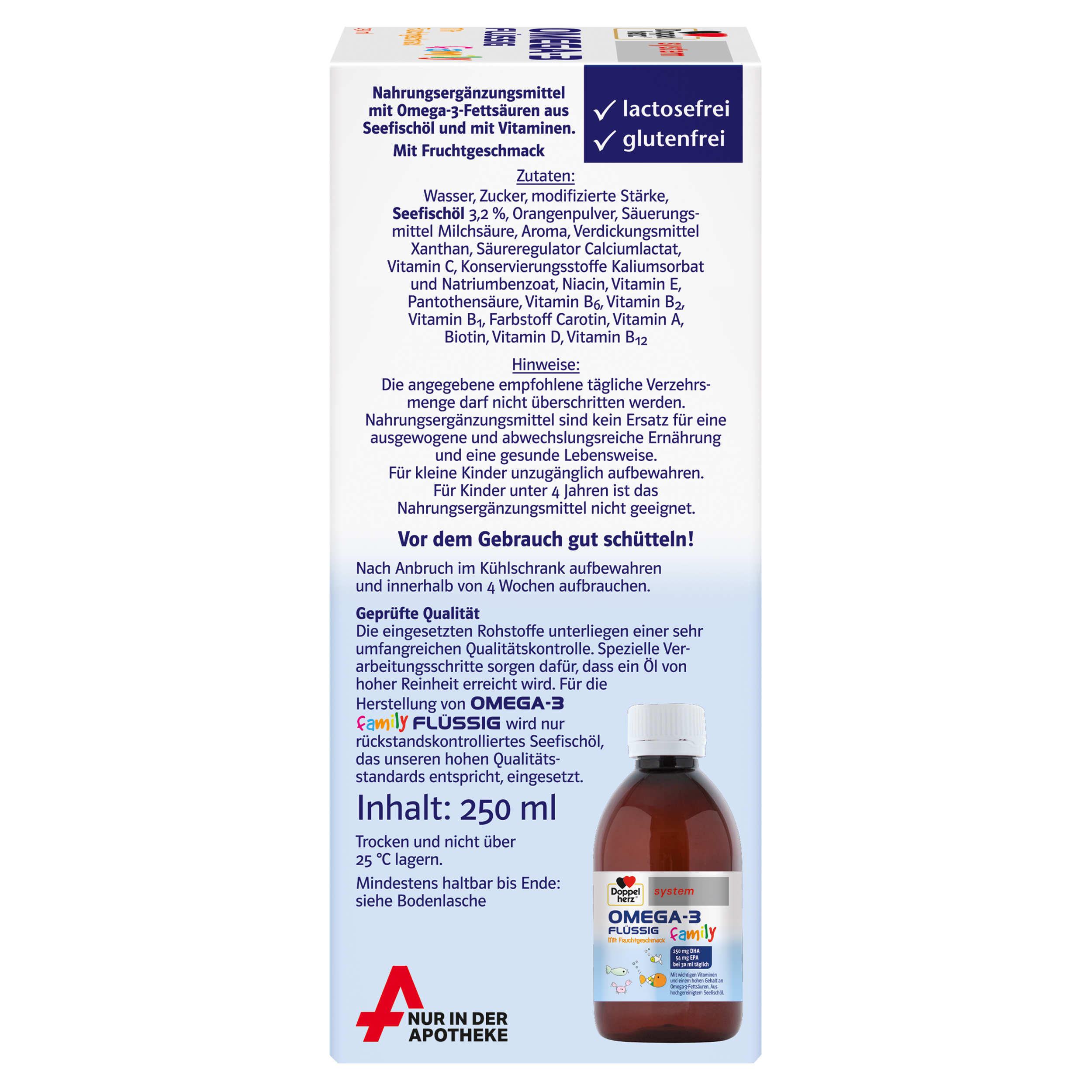 Doppelherz system OMEGA-3 FLÜSSIG family 250 ml Flüssigkeit zum Einnehmen