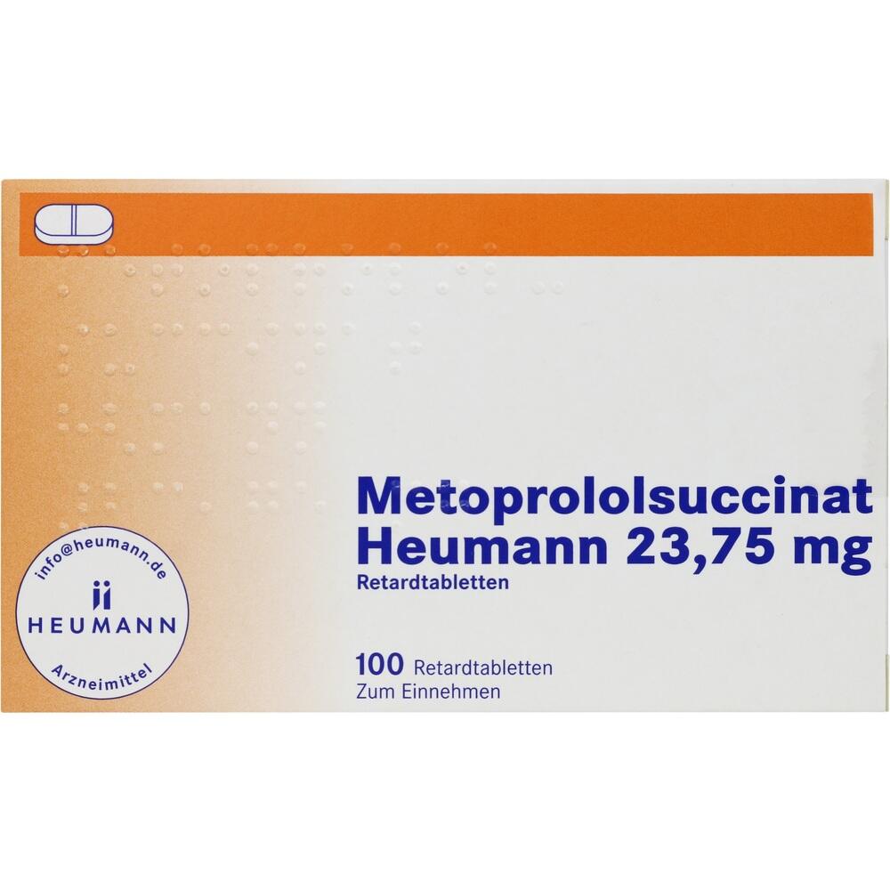 Metoprololsuccinat Heumann 23,75mg 100 St Retard-Tabletten