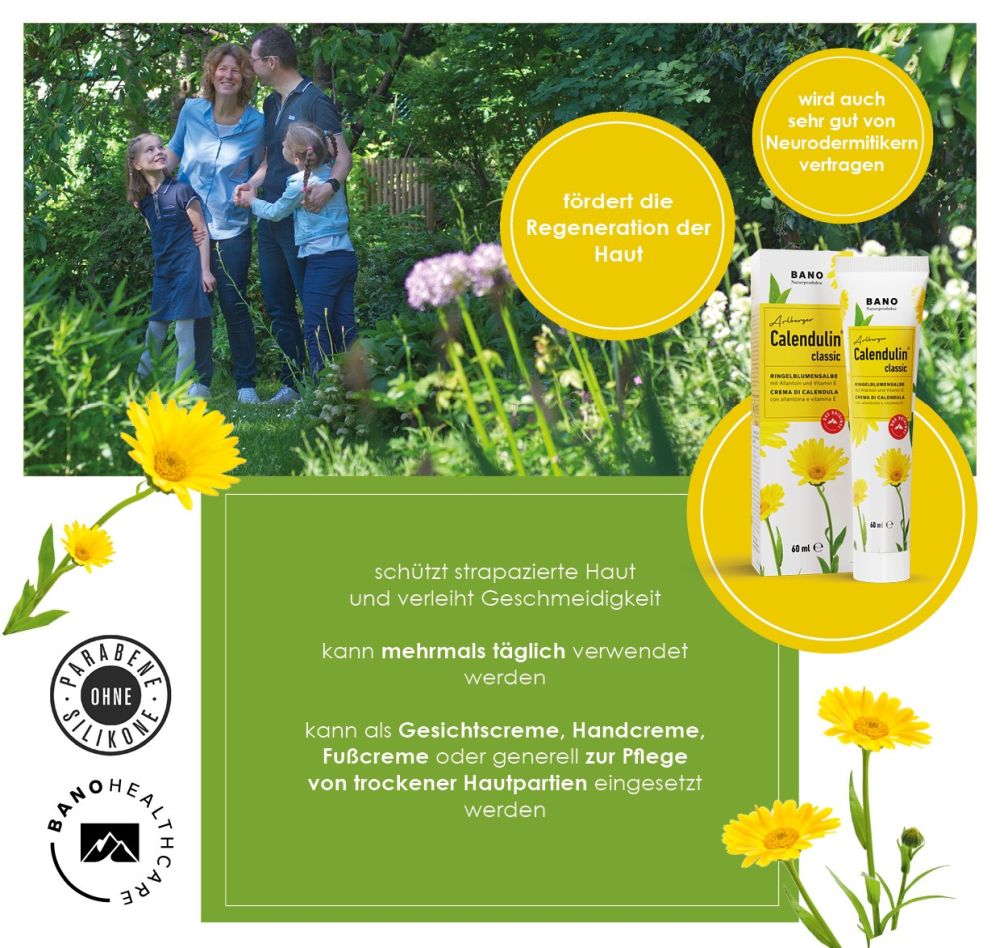 Calendulin classic Ringelblumensalbe 60 ml Creme